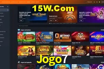 Interface moderna da plataforma Jogo7